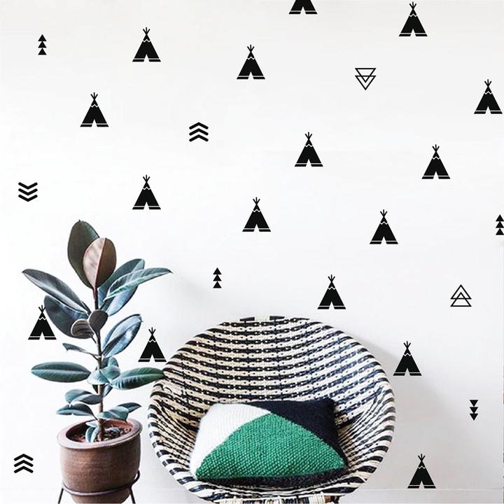 68pcs Set Tee And Arrow Vinyl Wall Decals Stickers Tribal Nursery Decor - Tribal Wall Art Stickers 68pcs Set Tee And Arrow Vinyl Wall Decals Stickers Tribal Nursery Decor - Tribal Wall Art Stickers
