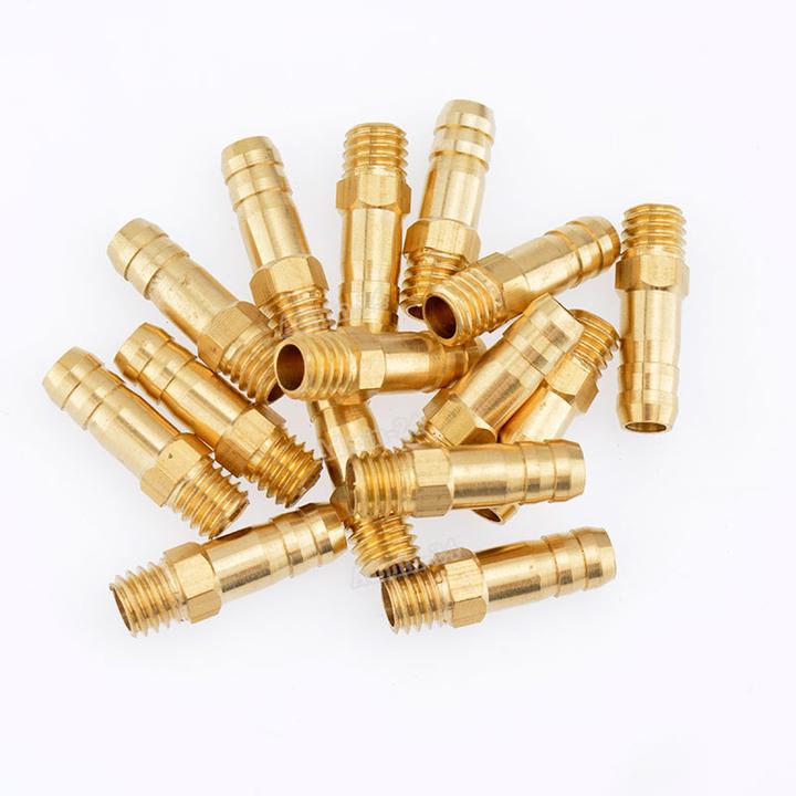 2pcs Brass Water Nipples M6 Thread 6mm Rc Model Boat Fuel Nozzles For
