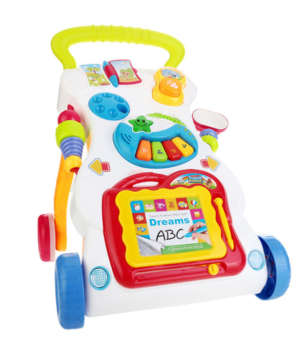 2 In 1 Baby Gehfrei Lauflernwagen Walker Early Learning