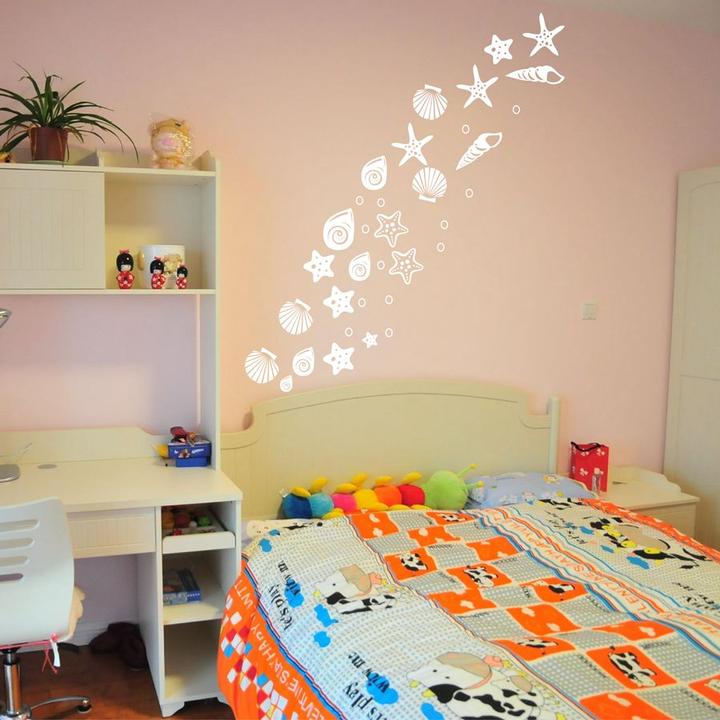 Beach Themed Room Decor Fancy Sea Beach Shell Vinyl Wall Decals