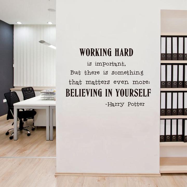 Believe In Yourself Wall Art Sticker Office Harry Potter Quotes