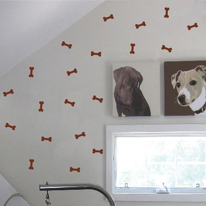 Dog Bone Wall Decal 28 Bones Vinyl Sticker Doggy Space Decor Pet Shop