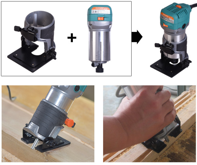 Tilt Base Router Compatible for Makita RT0700C Trimmer Accessories