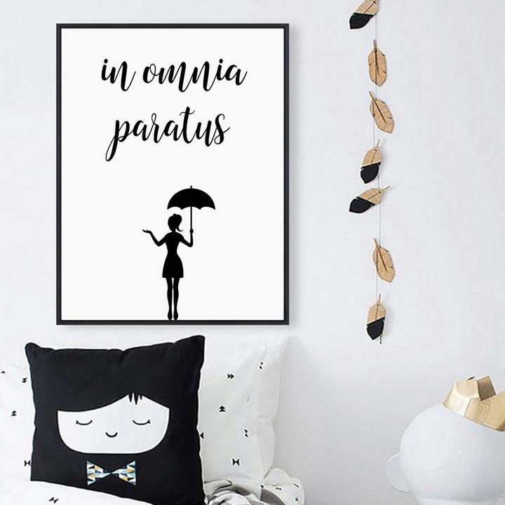 In Omnia Paratus Gilmore Girls Umbrella Wall Art Canvas Prints Poster Decor...