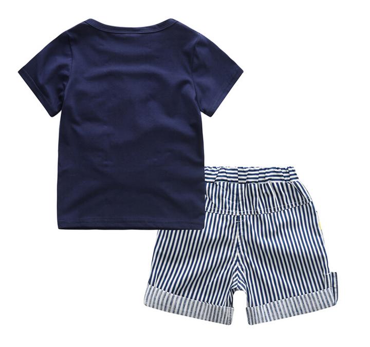 New 2 Pcs Toddler Baby Boy Clothes Kids Clothing Sets T-shirt and ...