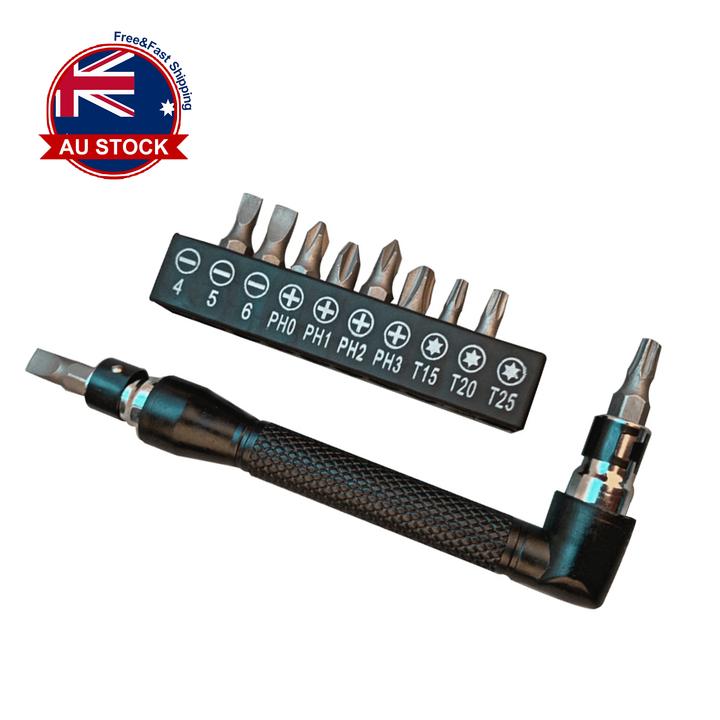 11 in 1 Mini Adjustable Ltype Right Angle Hand Screwdriver Driver Repair Tool O eBay