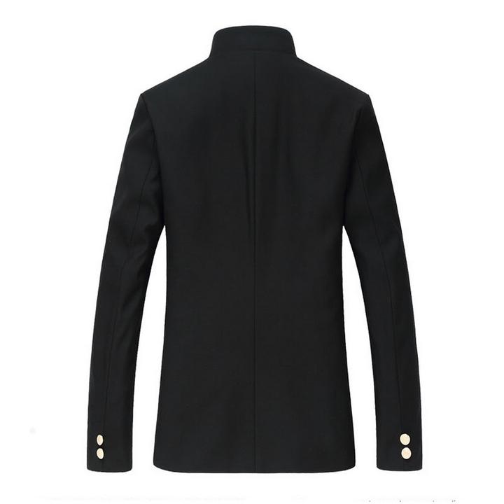 Men Slim Tunic Jacket Single Breasted Blazer Japanese Men Slim Tunic Jacket Single Breasted Blazer Japanese