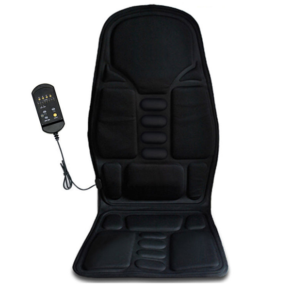 Details About Car Heated Seat Cushion Neck Pain Lumbar Support Pad Vibration Massager Relaxed